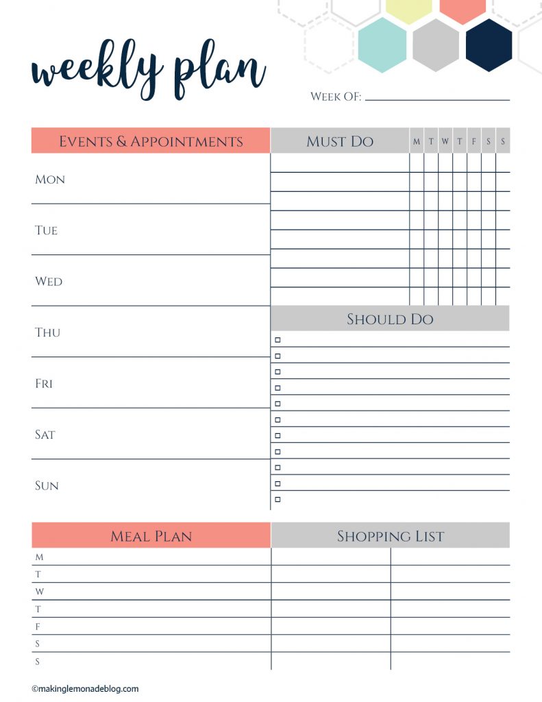 Free Printable Weekly Planner 7911024 Maxx Life Gym Armagh