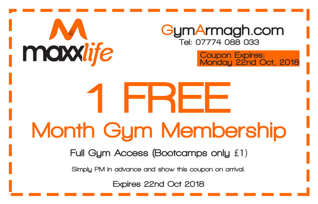FreeGymMembership Maxx Life Gym, Armagh